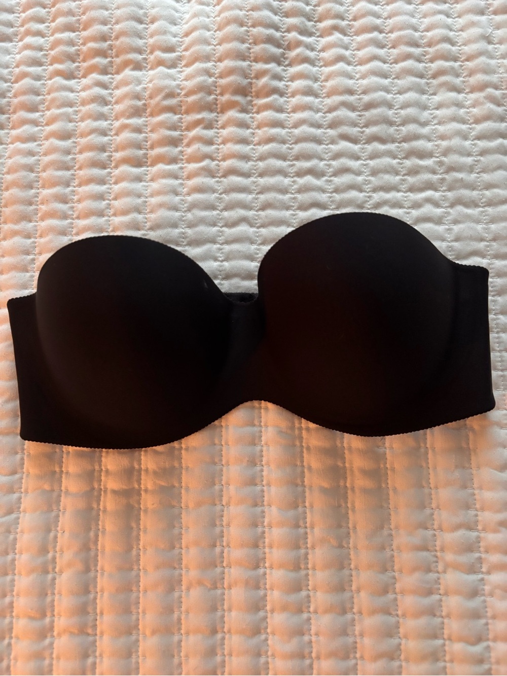 Felina Black Strapless Smooth Bandeau Bra